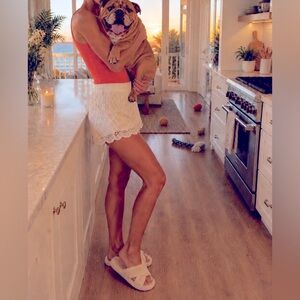 Lilly Pulitzer white lace shorts
